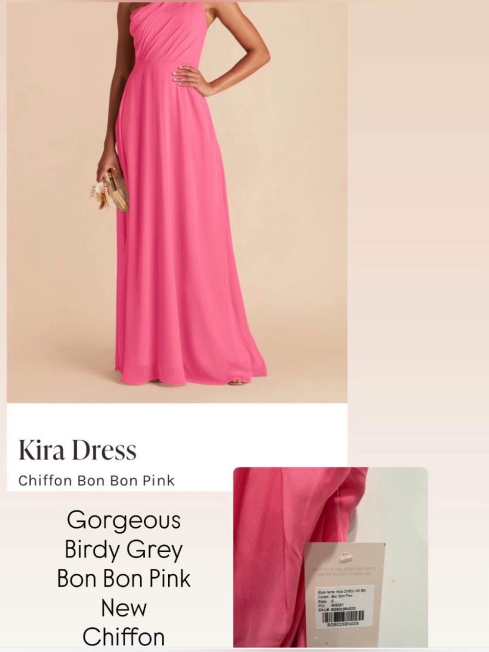 Chiffon Maxi Skirt in Bon Bon Pink